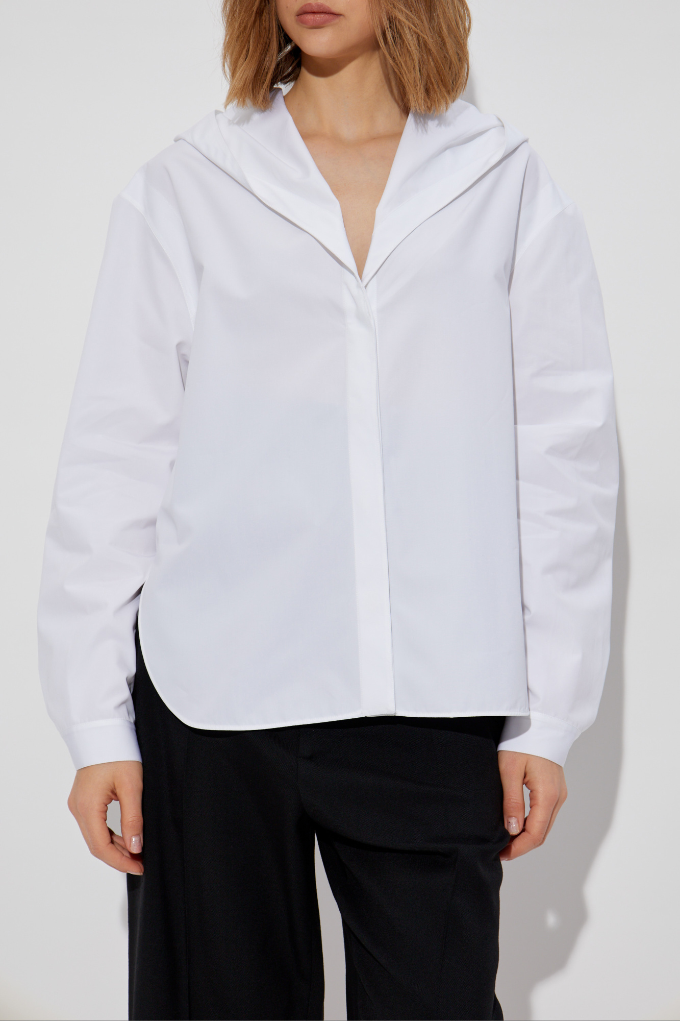 ALAÏA PARIS 半袖Tシャツ ホワイト　美品 ALAÏA POPLIN BODY T SHIRT |ALAÏA US